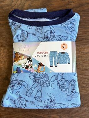 Disney 100 Kohls Two Piece Holiday Pajama Set 2T
